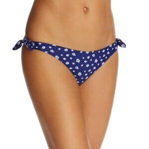 NWT MINKPINK Women's Bikini Floral Hipster Swim Bottom Navy Tie Side